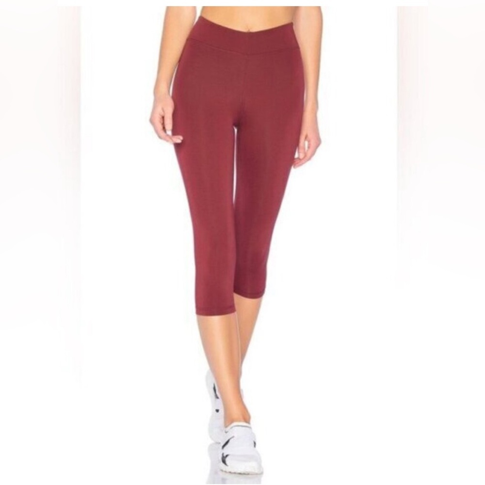 NWT Free People Wine 3/4 Leggings keyhole openings